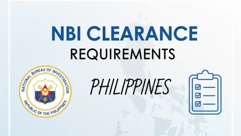 NBI Clearance Requirements Philippines