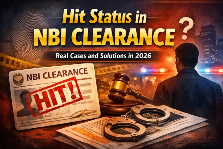 Hit Status in NBI Clearance Real Cases and Solutions in 2026 Hit Status in NBI Clearance Real Cases and Solutions in 2026