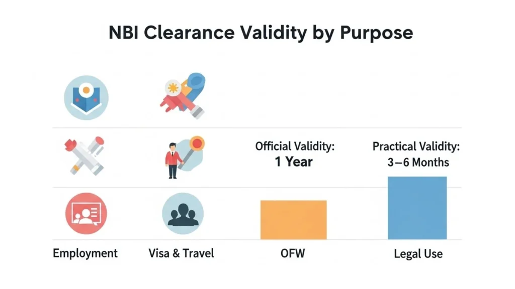 NBI Clearance Validity for Employment, Visa & OFWs 2026 Update NBI Clearance validity by purpose