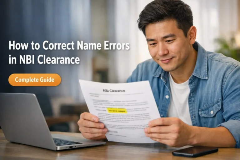 How to Correct Name Errors in NBI Clearance