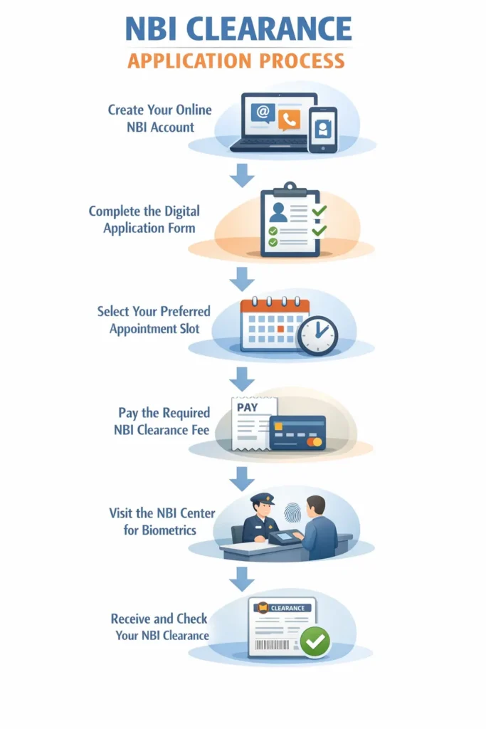 Philippines NBI Clearance Online Application and Renewal 2026 NBI Clearance Online Application System step by step process